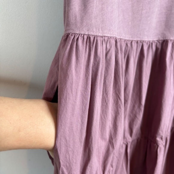 Nation LTD Sissy Flutter Sleeve Dress S in Hopeless Romantic Tiered Midi Preppy - Picture 8 of 14